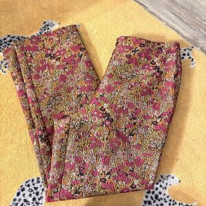 Stacy London Brocade Floral Pants Size 8